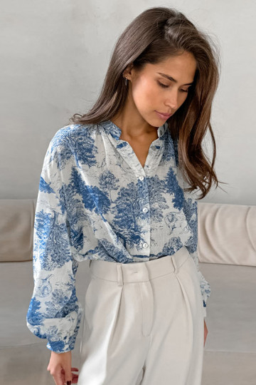 Cathy Toile de Jouy Print Shirt