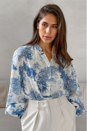 Cathy Toile de Jouy Print Shirt