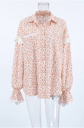 Liana Animal Print Oversized Shirt