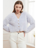 Giulia Faux Fur Crop Top