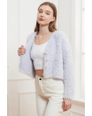 Giulia Faux Fur Crop Top