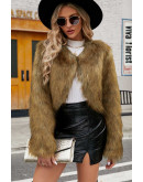 Luxe Faux Fur Cropped Jacket