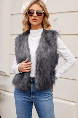 Stylish Gray Layering Vest