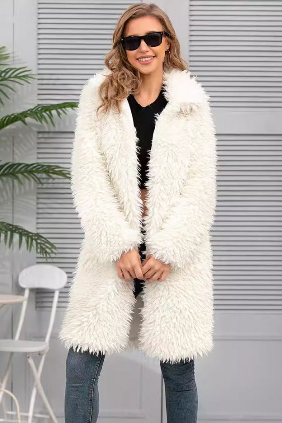 Anita Open Front White Coat