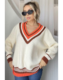 Awesome Jade Stripe Knit Sweater