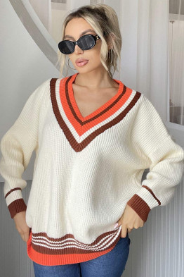 Awesome Jade Stripe Knit Sweater