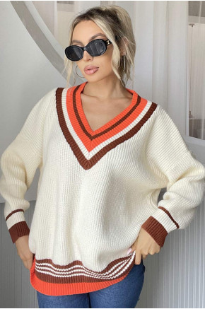 Awesome Jade Stripe Knit Sweater
