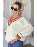 Awesome Jade Stripe Knit Sweater