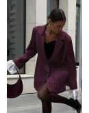 Plumline Pinstripe Statement Blazer