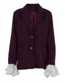 Plumline Pinstripe Statement Blazer