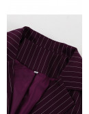 Plumline Pinstripe Statement Blazer