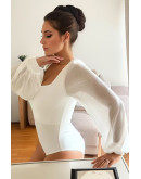 Aria Moon White Bodysuit