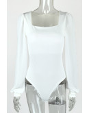 Aria Moon White Bodysuit