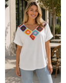 Sunny Thread Crochet Tee