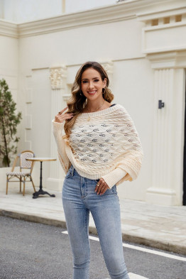 Wrap Me Leaf Knit in Apricot