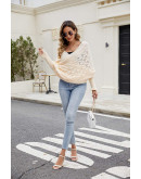 Wrap Me Leaf Knit in Apricot