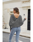 Wrap Me Leaf Knit in Gray