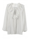 Elodie Ruffle Sheer Blouse