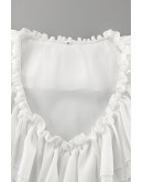 Elodie Ruffle Sheer Blouse