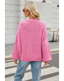 Comfy Streetwear Pink Cardigan