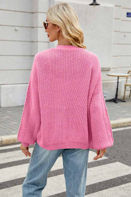 Comfy Streetwear Pink Cardigan