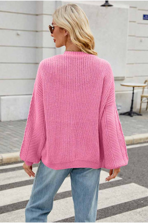 Comfy Streetwear Pink Cardigan