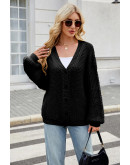 Comfy Streetwear Black Cardigan