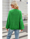 Comfy Streetwear Green Cardigan