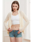 Cream Breeze Crochet Cardigan