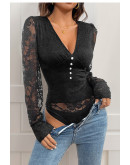 Nocturne Lace V-Neck Bodysuit