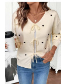 Flirty Heart Knit Cardigan