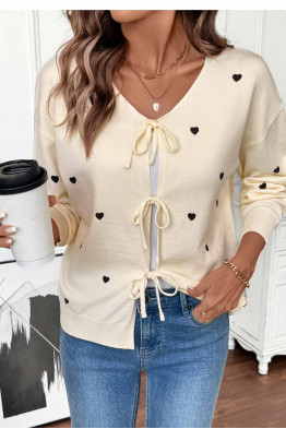 Flirty Heart Knit Cardigan