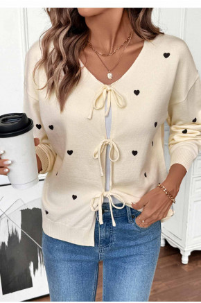 Flirty Heart Knit Cardigan