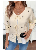 Flirty Heart Knit Cardigan