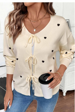 Flirty Heart Knit Cardigan
