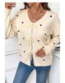 Flirty Heart Knit Cardigan