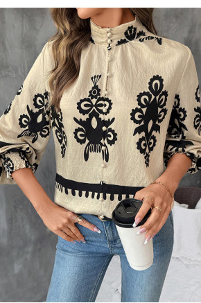 Folk Print Muse Blouse