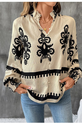 Folk Print Muse Blouse