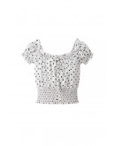 Lucy Polka Dot Smocked Top