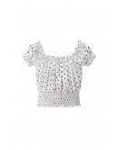 Lucy Polka Dot Smocked Top