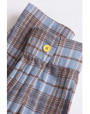 Plaid Everyday Button Blue Shirt