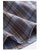 Plaid Everyday Button Blue Shirt