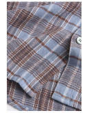 Plaid Everyday Button Blue Shirt