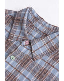 Plaid Everyday Button Blue Shirt