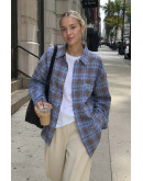 Plaid Everyday Button Blue Shirt