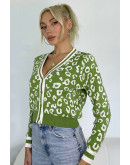 Speckle Pop Crop Cardigan