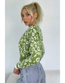 Speckle Pop Crop Cardigan
