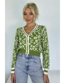 Speckle Pop Crop Cardigan