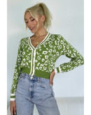 Speckle Pop Crop Cardigan