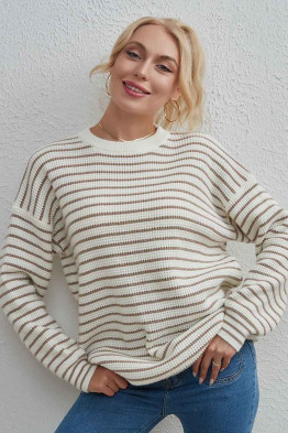 Sahara Stripe Slouch Sweater